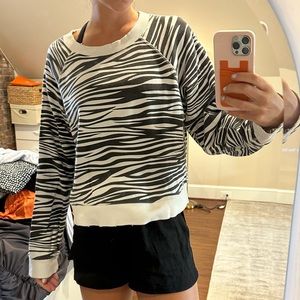 Pistols Zebra Print Sweatshirt